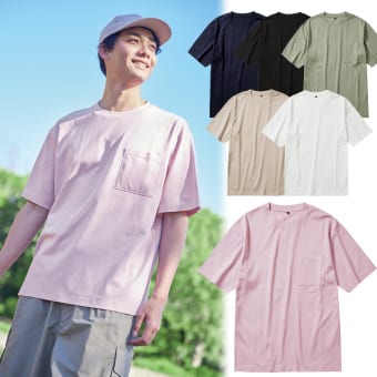 シルキー冷感コットン半袖Tシャツ