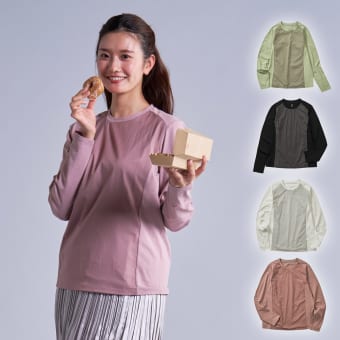 レディースアクティブロングスリーブTシャツ